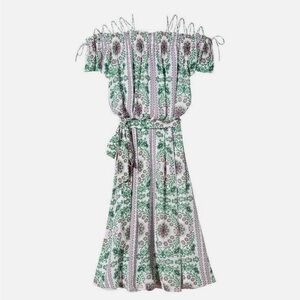 Tory Burch Floral Midi Dress